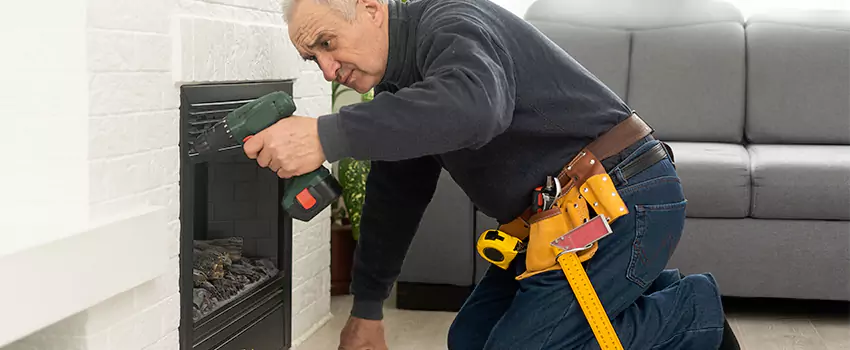 New Indoor Fireplace Installation in Mount Pleasant, Wisconsin