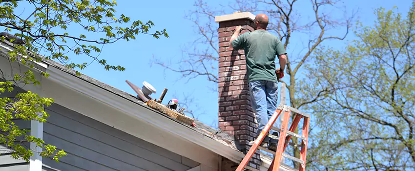 Vinyl and PVC Chimney Flashing Installation in Mount Pleasant, WI